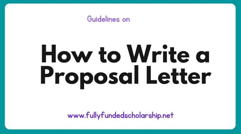How to Write a Proposal Letter