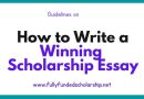 How to Write a Winning Scholarship Essay?