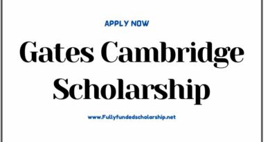 Gates Cambridge Scholarship 2024-2025