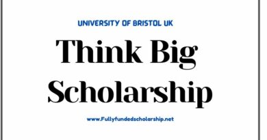 University of Bristol Think Big Scholarship 2025-2026