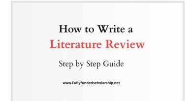 How to Write a Literature Review?